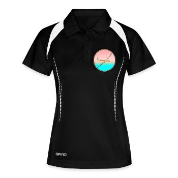 PLANEUR SEA SUNSET - Polo respirant Femme - noir/blanc - Devant