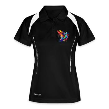 Colibri - Polo respirant Femme - noir/blanc - Devant