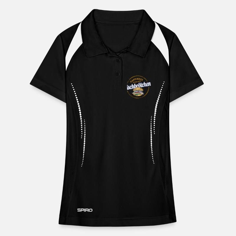 Fischbrötchen mit Matjes oder Bismarckhering Frauen Polo atmungsaktiv