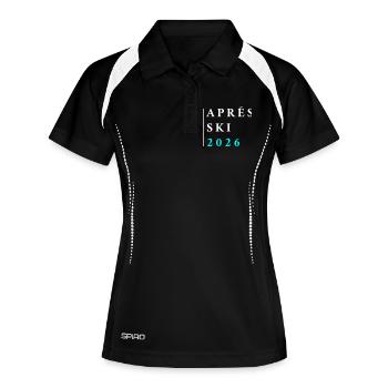 Après-ski 2026 - Polo respirant Femme - noir/blanc - Devant