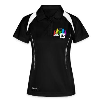 Motif de jeu coloré de niveau 13 pour le 13e anniversaire - Polo respirant Femme - noir/blanc - Devant