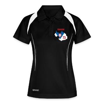 Savoie 73 - Polo respirant Femme - noir/blanc - Devant