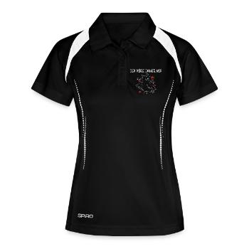 Drôle d’oiseau allemand - Polo respirant Femme - noir/blanc - Devant
