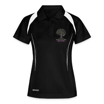 NEURODIVERSE MIND Unique Wiring Awareness  - Polo respirant Femme - noir/blanc - Devant