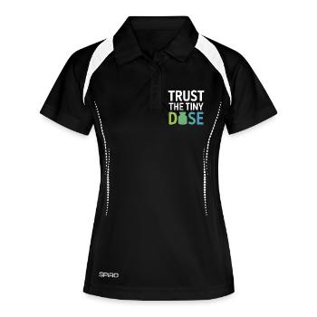 Homeopathy Trust The Tiny Dose Professional Gear  - Women's Polo breathable - black/white - Front