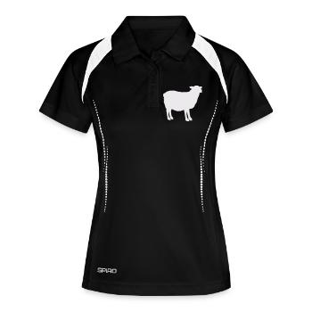 Sheep Silhouette - Women's Polo breathable - black/white - Front