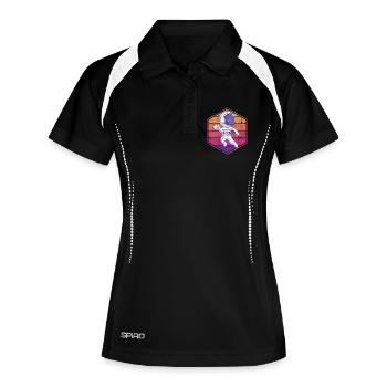 Astronaute de handball - Polo respirant Femme - noir/blanc - Devant