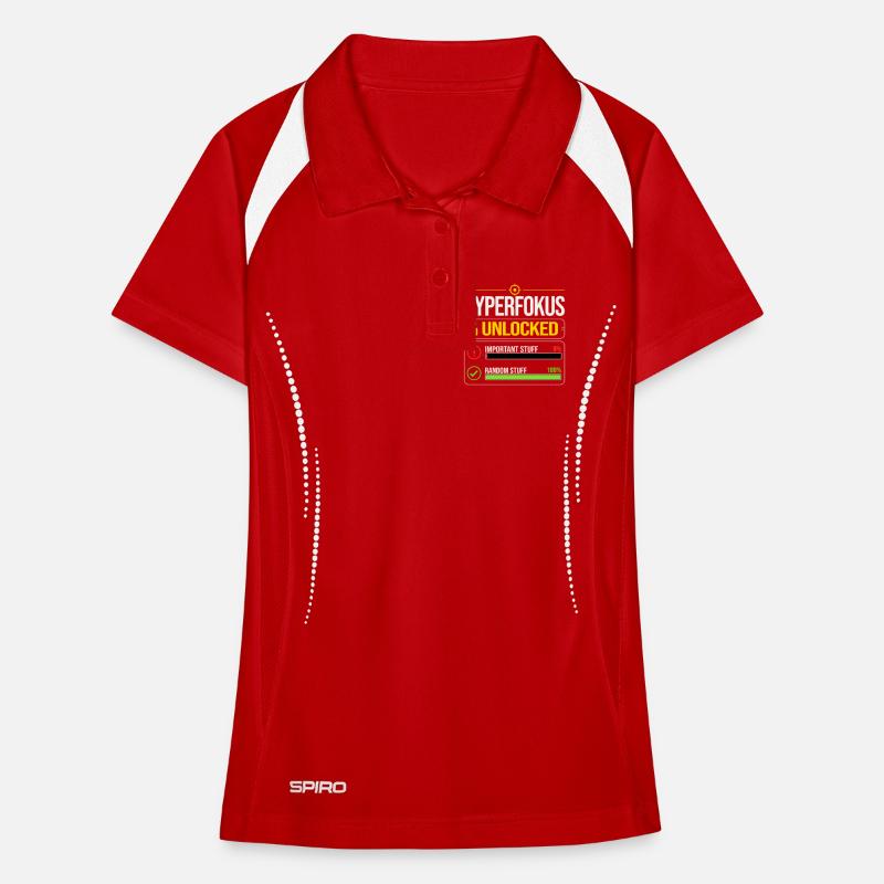 Hyperfocus Unlocked Gaming ADHD Women's Polo breathable