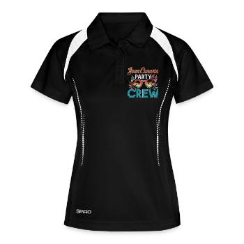 Équipage de Gran Canaria - Polo respirant Femme - noir/blanc - Devant