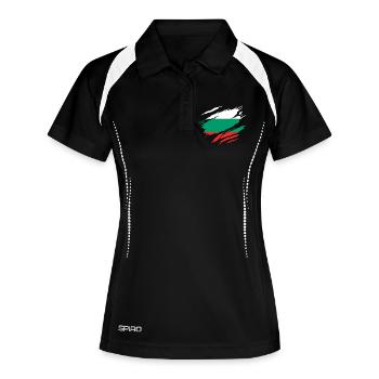 Bulgaria Bulgarian Flag - Women's Polo breathable - black/white - Front