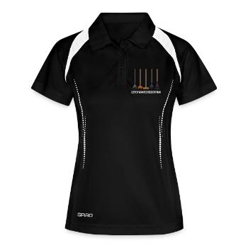 Rechenzentrum Programmiersprachen Programmierer - Frauen Polo atmungsaktiv - Schwarz/Weiß - Vorne