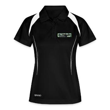 Pilote cargo C-160 - Polo respirant Femme - noir/blanc - Devant