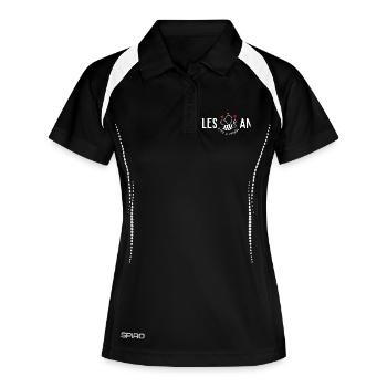 Les Bee An,Lesbian funny pride - Women's Polo breathable - black/white - Front
