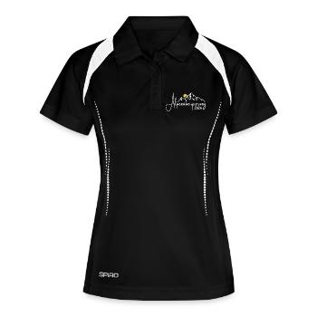 Traversée des Alpes 2026 - Randonnée - Polo respirant Femme - noir/blanc - Devant