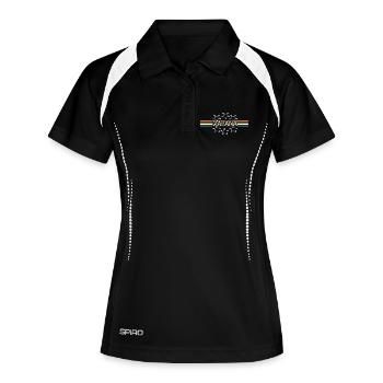 Dajana comme prénom - Polo respirant Femme - noir/blanc - Devant