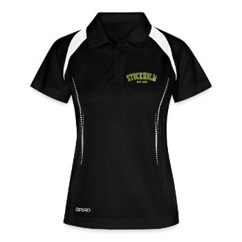 Stockholm Est. 1976 - Women's Polo breathable - black/white - Front