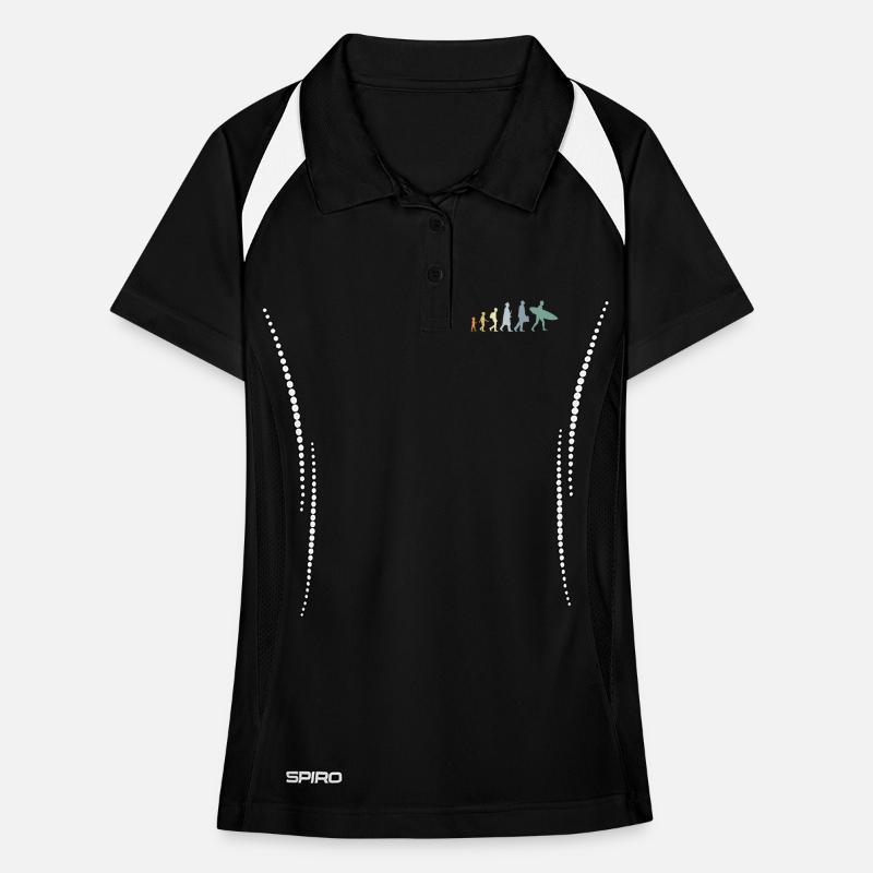 Évolution de l’enfant au surfeur Polo respirant Femme
