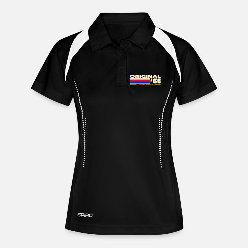 1966 - Women's Polo breathable - black/white