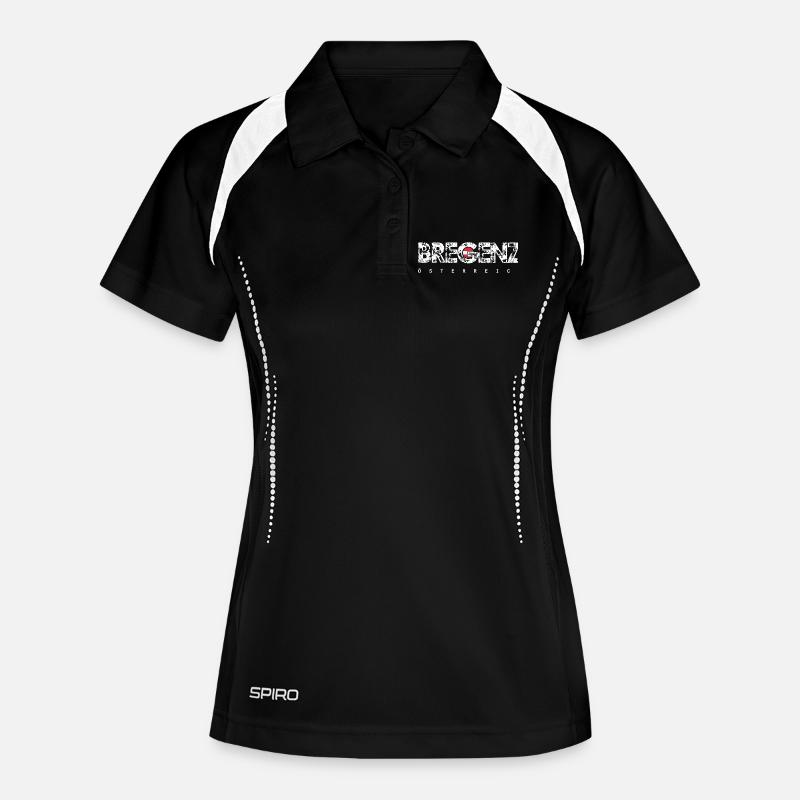 Bregenz - Women's Polo breathable - black/white