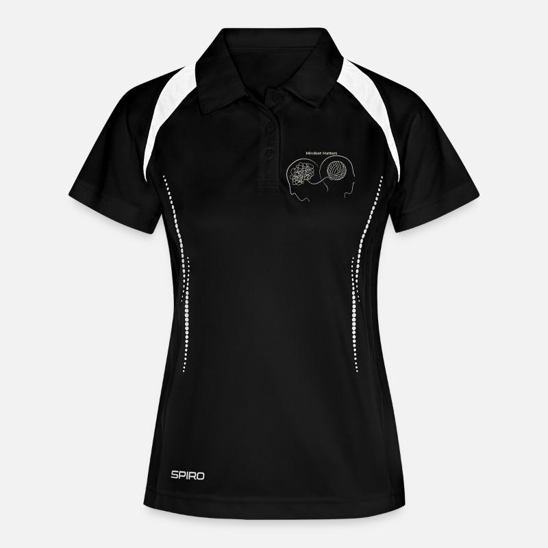 Mindset Matters: Thought Nodes - Women's Polo breathable - black/white