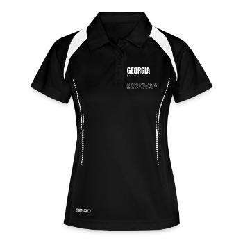 Georgia Charme Business Dynamics - Women's Polo breathable - black/white - Front