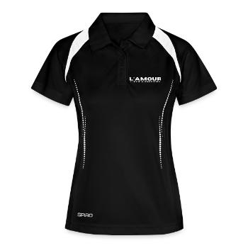 "LOVE".. The fuel that propels us into the future - Women's Polo breathable - black/white - Front