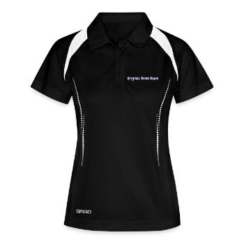 Original. Keine Kopie. Lustiges T-Shirt für alle. - Frauen Polo atmungsaktiv - Schwarz/Weiß - Vorne