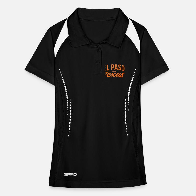 El Paso Texas Script Logo Women's Polo breathable