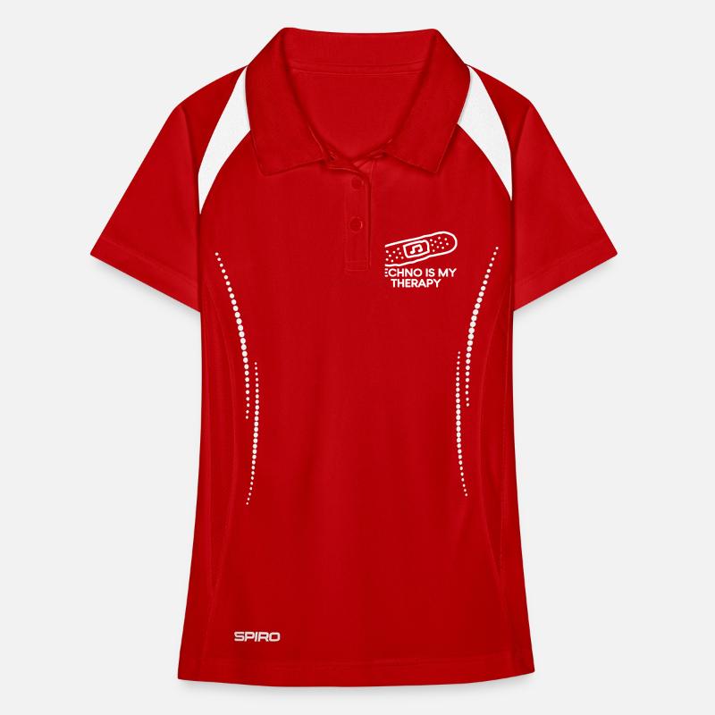Techno est mon patch de thérapie Polo respirant Femme