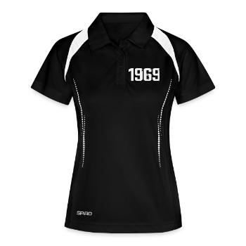 Légendaire depuis 1969 Vintage 1969 Retro 1969 - Polo respirant Femme - noir/blanc - Devant