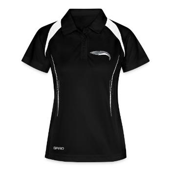Fin Whale - Fin whale - Rorqual commun - Women's Polo breathable - black/white - Front