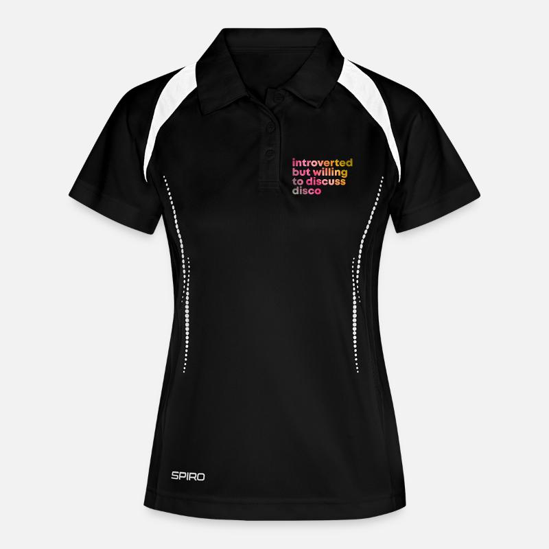 Disco - Women's Polo breathable - black/white