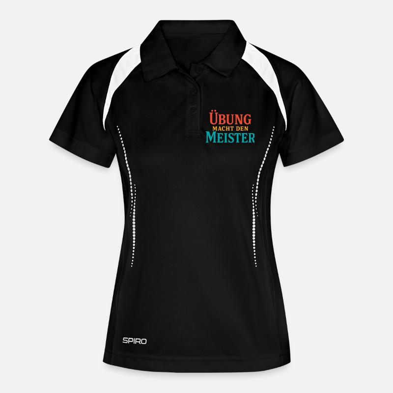 Practice forging the Master - Women's Polo breathable - black/white