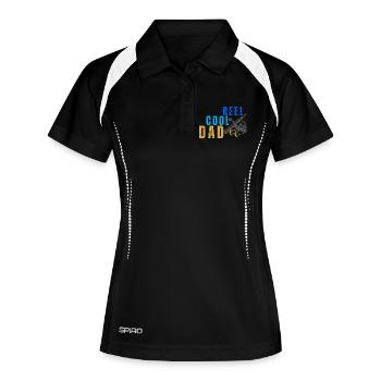Moulinet de la fête des pères Dad Cool Dad Dad Dread Pull - Polo respirant Femme - noir/blanc - Devant