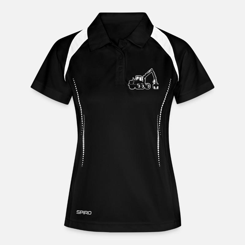 Harvester Silhouette - Women's Polo breathable - black/white