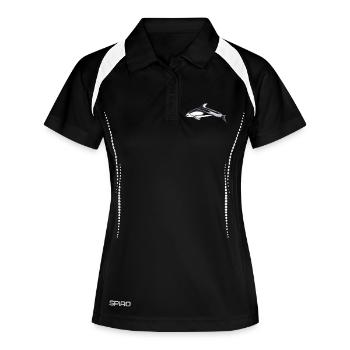 White flank dolphin - Lagénorhynque - Lag - Women's Polo breathable - black/white - Front