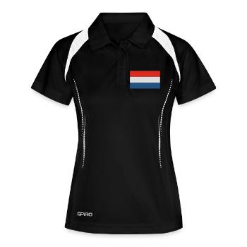 Holland - Polo respirant Femme - noir/blanc - Devant
