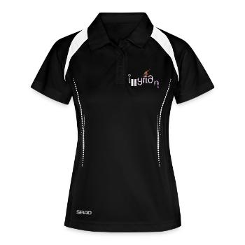Illyrian - Frauen Polo atmungsaktiv - Schwarz/Weiß - Vorne