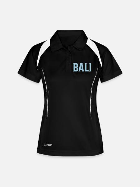 Bali - Polo respirant Femme - noir/blanc