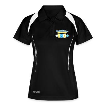 Zu alt für Drama 180 - Frauen Polo atmungsaktiv - Schwarz/Weiß - Vorne
