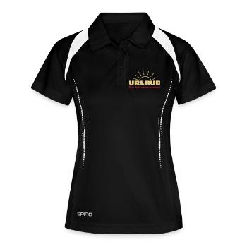 Urlaub, Ferien Spruch Shirt ,das habe ich mir (25) - Frauen Polo atmungsaktiv - Schwarz/Weiß - Vorne