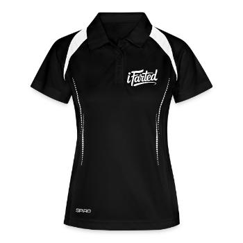 J’ai pété - Logo Funny Gen Alpha - Polo respirant Femme - noir/blanc - Devant