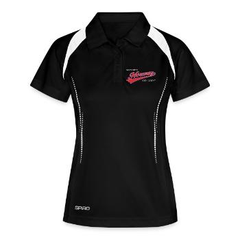 Ich habe mich in Norwegen verlaufen und es geliebt – nordisches Reisen - Frauen Polo atmungsaktiv - Schwarz/Weiß - Vorne