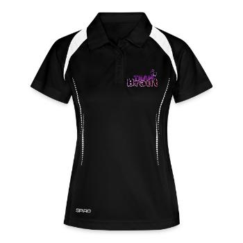 Équipe Bride - Polo respirant Femme - noir/blanc - Devant