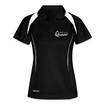 Kunstrad, Kunstradfahren, Hallenradsport - Frauen Polo atmungsaktiv - Schwarz/Weiß - Vorne