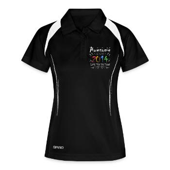 Millésime 2014 - Fantastique depuis 2014 - Polo respirant Femme - noir/blanc - Devant