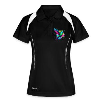 Colibri - Polo respirant Femme - noir/blanc - Devant