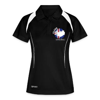 Vatnajökull - Polo respirant Femme - noir/blanc - Devant