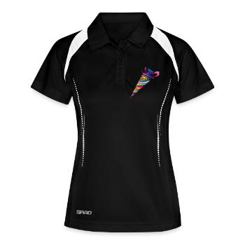 Sac d’école à motifs colorés pour la scolarisation - Polo respirant Femme - noir/blanc - Devant