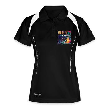 Vivid Gravel Bike Wonderland Bike Art - Polo respirant Femme - noir/blanc - Devant